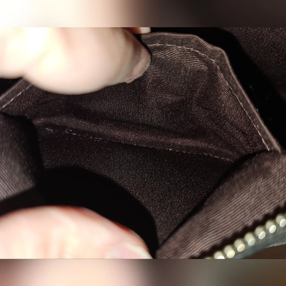 Coach Ashton Black Glazed Leather Crossbody Bag - Picture 10 of 11